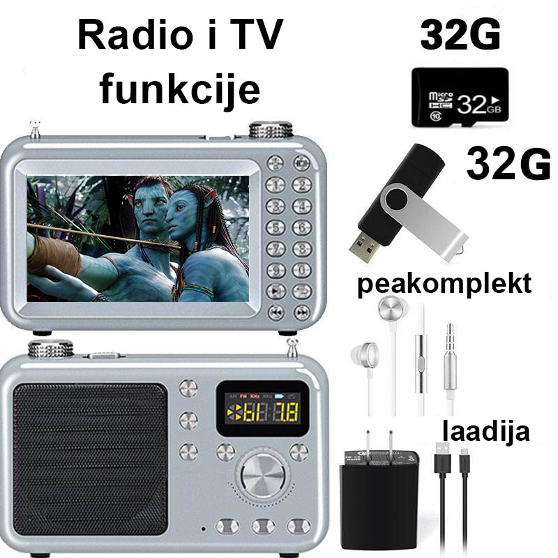 Laadija, kõrvaklapid, 32GU kõvaketas, 32GTF kaart