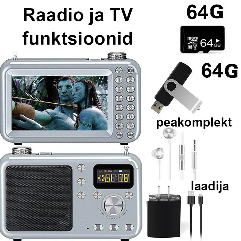 Laadija, kõrvaklapid, 64GU kõvaketas, 64GTF kaart
